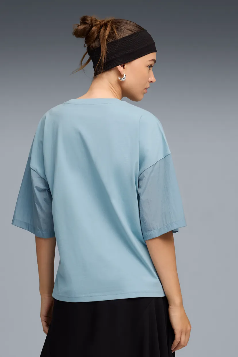 Жіноча блакитна футболка HER Oversized Tee Women 3