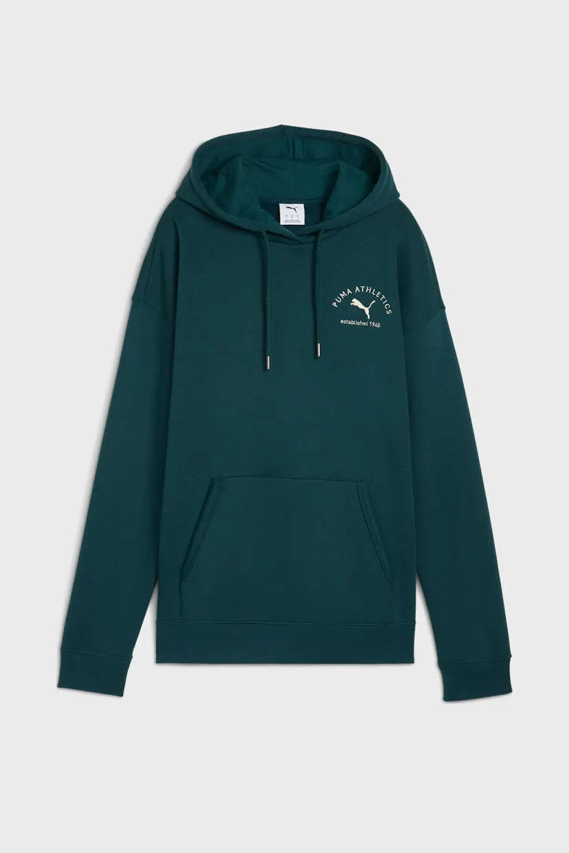 Жіноче зелене худі PUMA Class Relaxed Hoodie Women 4