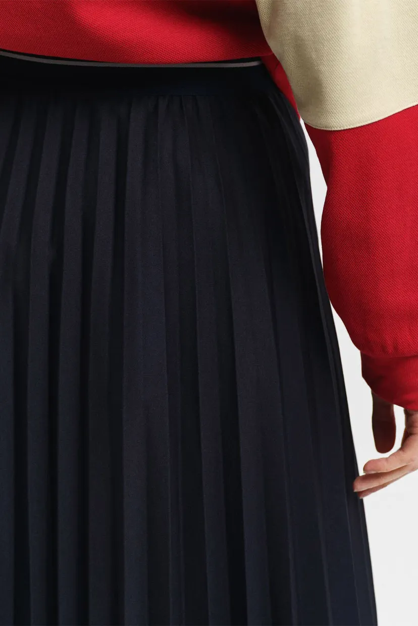 Жіноча темно-синя плісирована спідниця JERSEY PLEATED 6