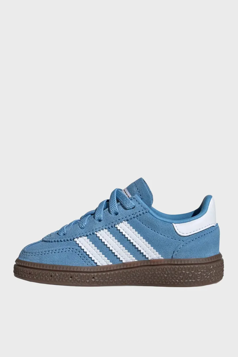 Детские голубые замшевые сникерсы Handball Spezial Comfort Closure Elastic Lace Kids 5