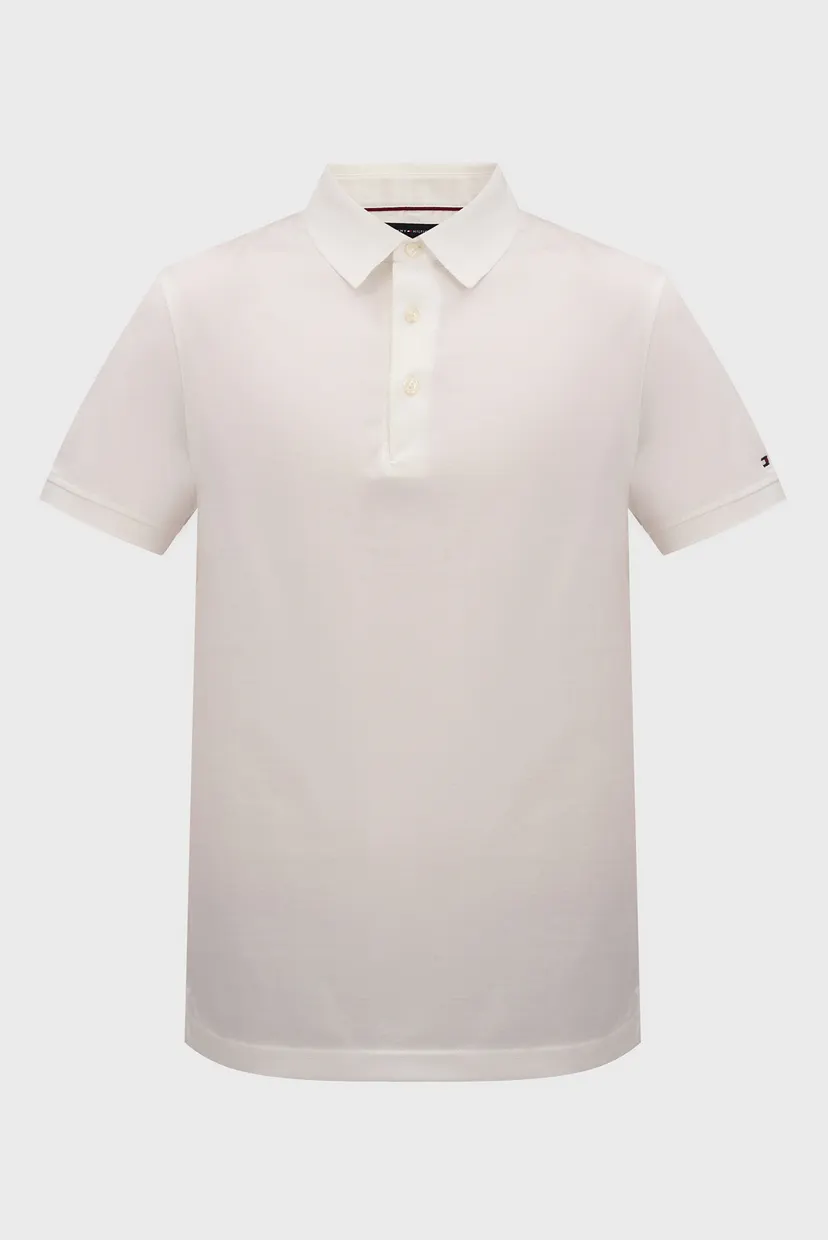 Мужское белое поло DC MERCERIZED SLIM POLO 6