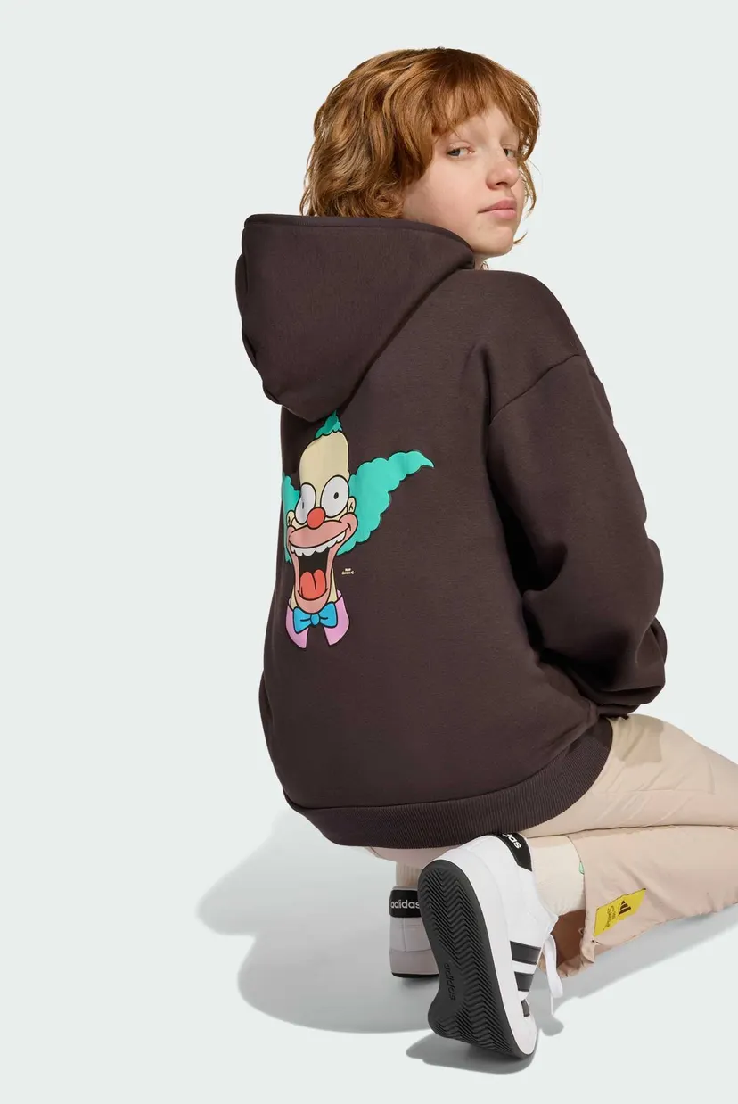 Детское коричневое худи adidas The Simpsons Sweat Kids 6