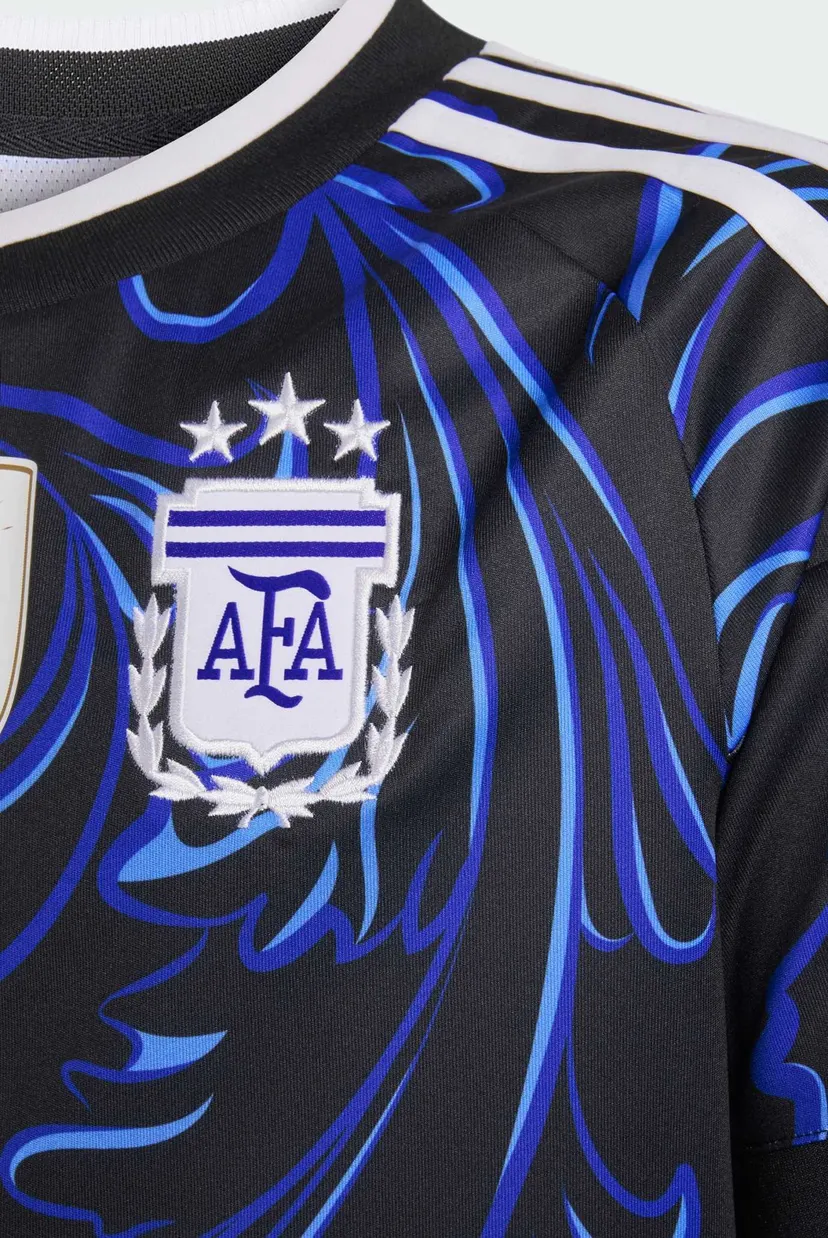 Детская черная футболка с узором Argentina 26 Kids 4