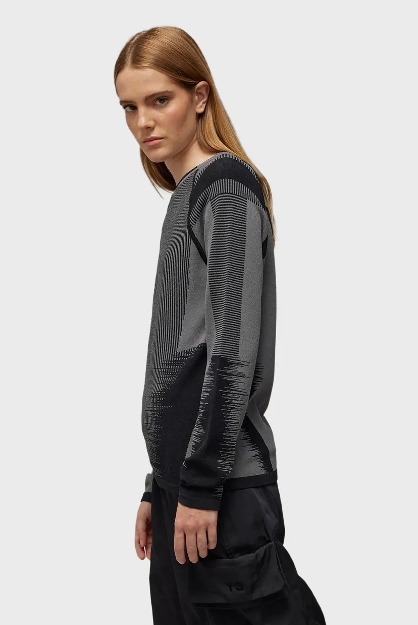 Жіночий темно-сірий джемпер Y-3 Logo Knit 4