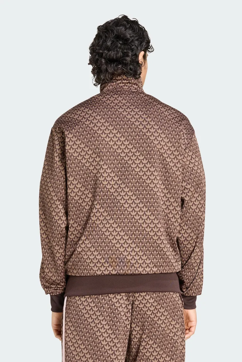Мужская коричневая спортивная кофта с узором FIREBIRD LOOSE MONOGRAM 3