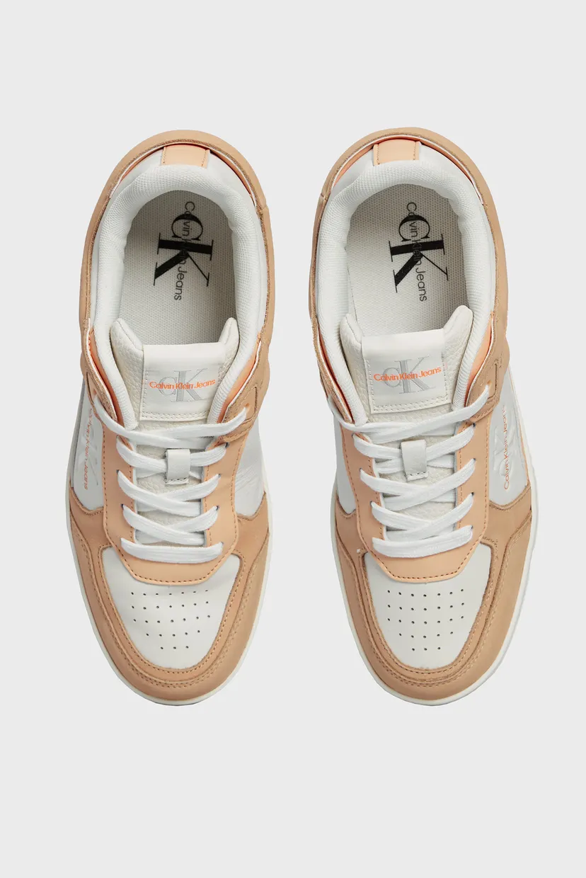 Женские кожаные сникерcы BASKET CUPSOLE LOW MIX ML FAD 4