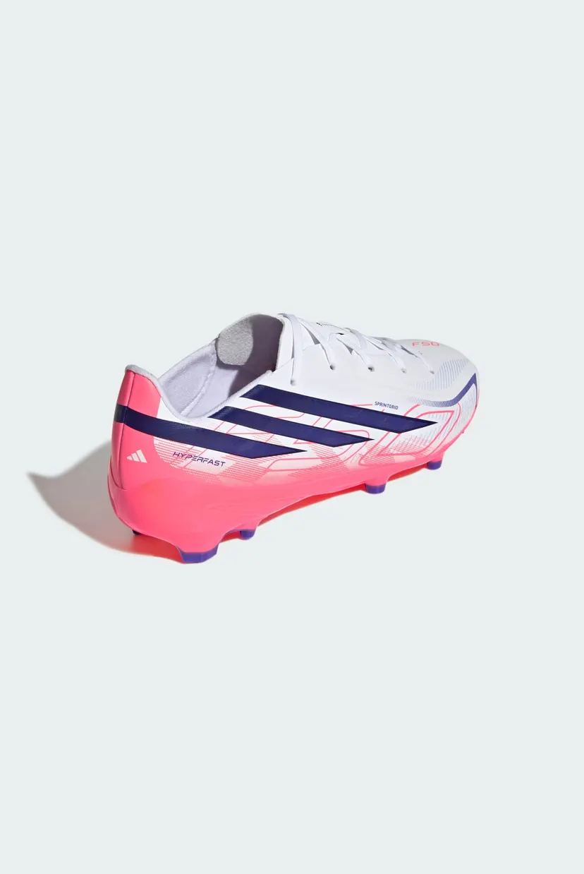 Детские белые бутсы F50 HYPERFAST LEAGUE Firm Ground Football Kids 5