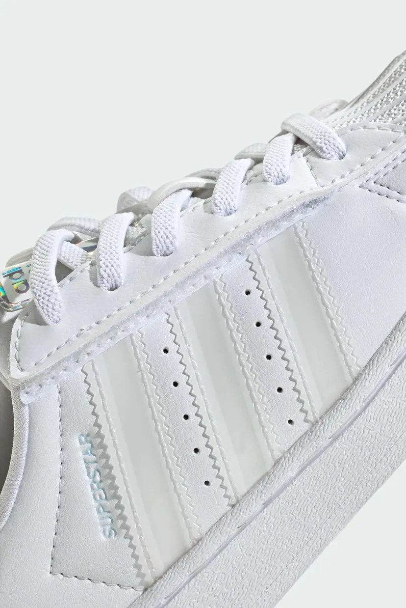 Дитячі білі снікерси Superstar Led Lights Comfort Closure Elastic Lace Kids 10