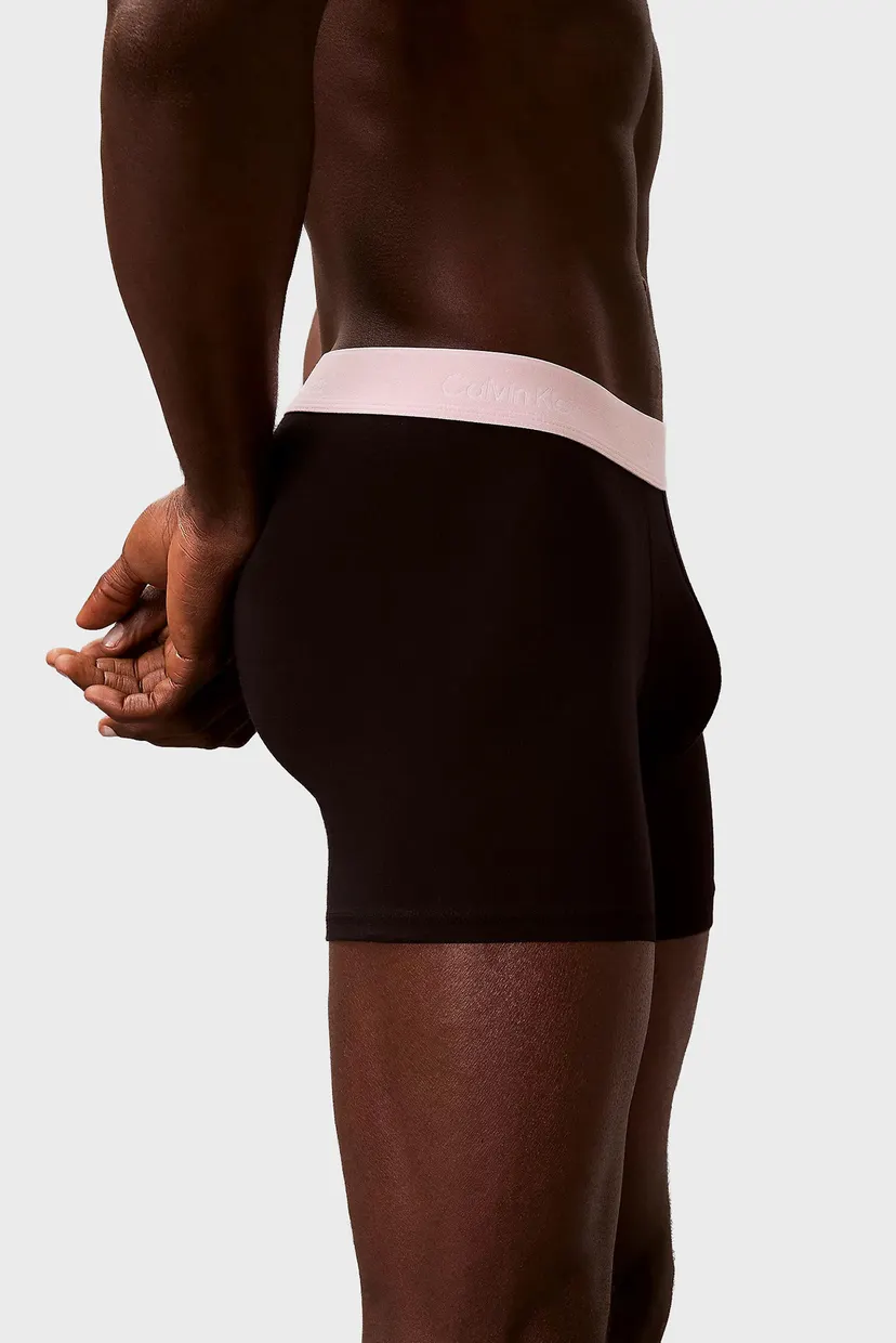 Мужские черные боксеры (3 шт) BOXER BRIEF 6