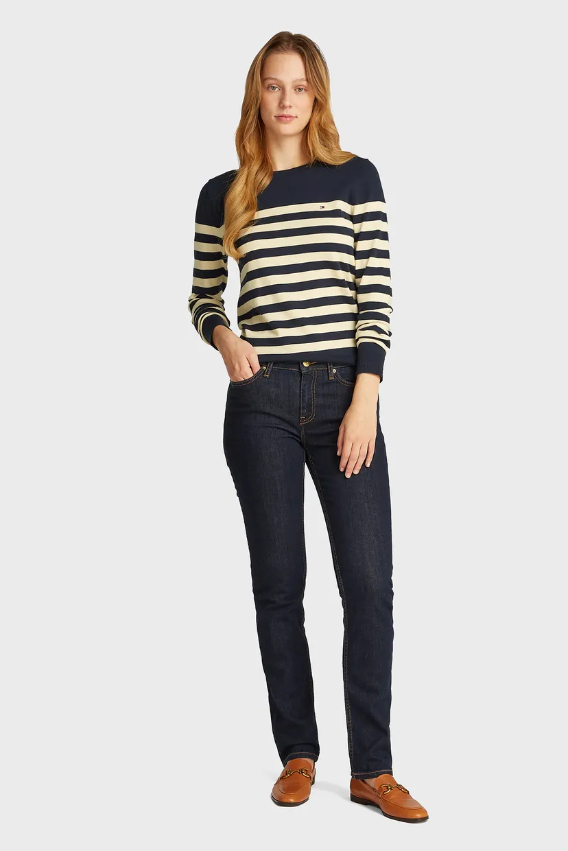 Жіночий джемпер у смужку CO JERSEY STITCH LS C-NK SWT 3