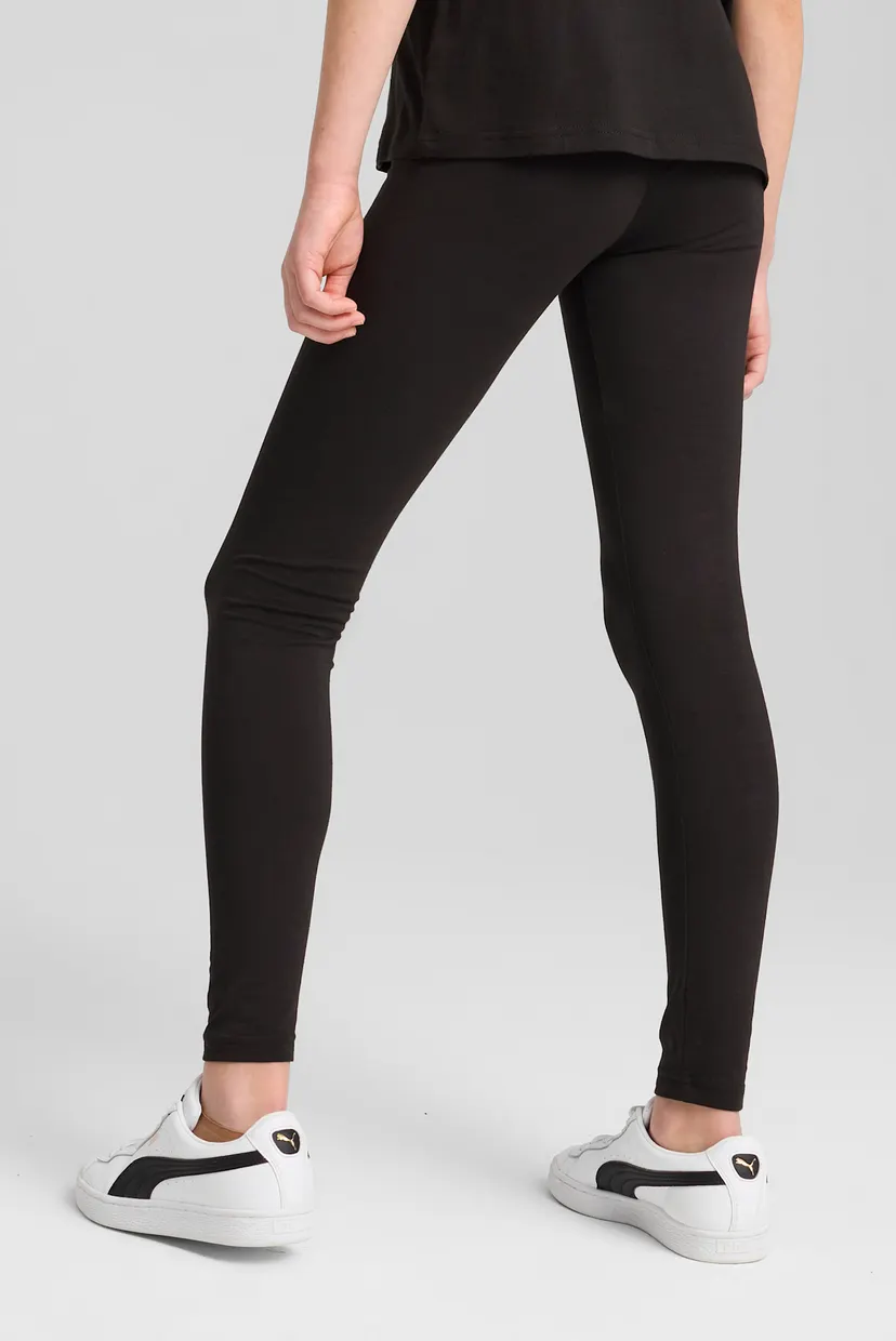 Детские черные тайтсы ESS Leggings Youth 3