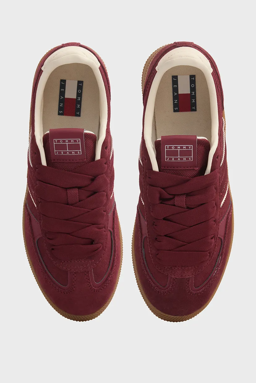 Жіночі бордові замшеві снікерси THE GREENWICH EDGE 4
