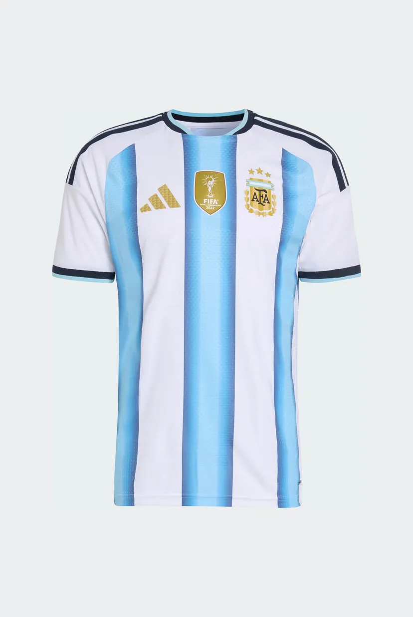 Мужская белая футболка в полоску Argentina 26 Home Authentic 6