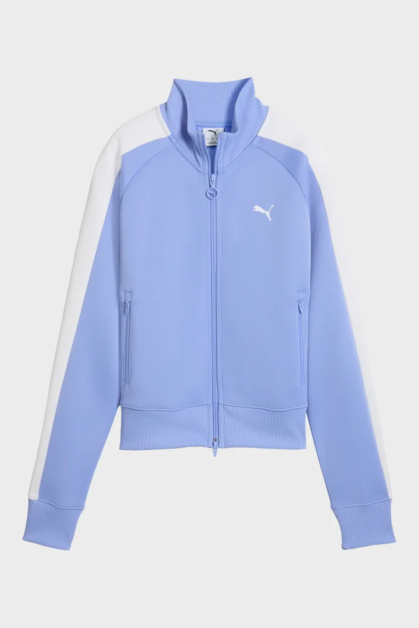 Жіноча блакитна спортивна кофта T7 ALWAYS ON Short Track Jacket Women 4