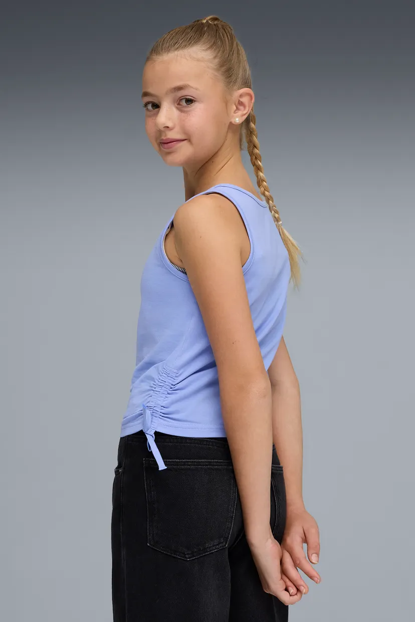 Дитяча бузкова майка Essentials Slim Knotted Tank Youth 3