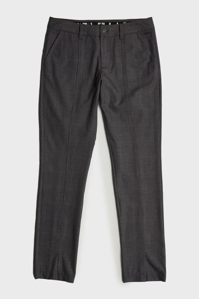 Женские темно-серые брюки в клетку Front Slit Chino wmn 5