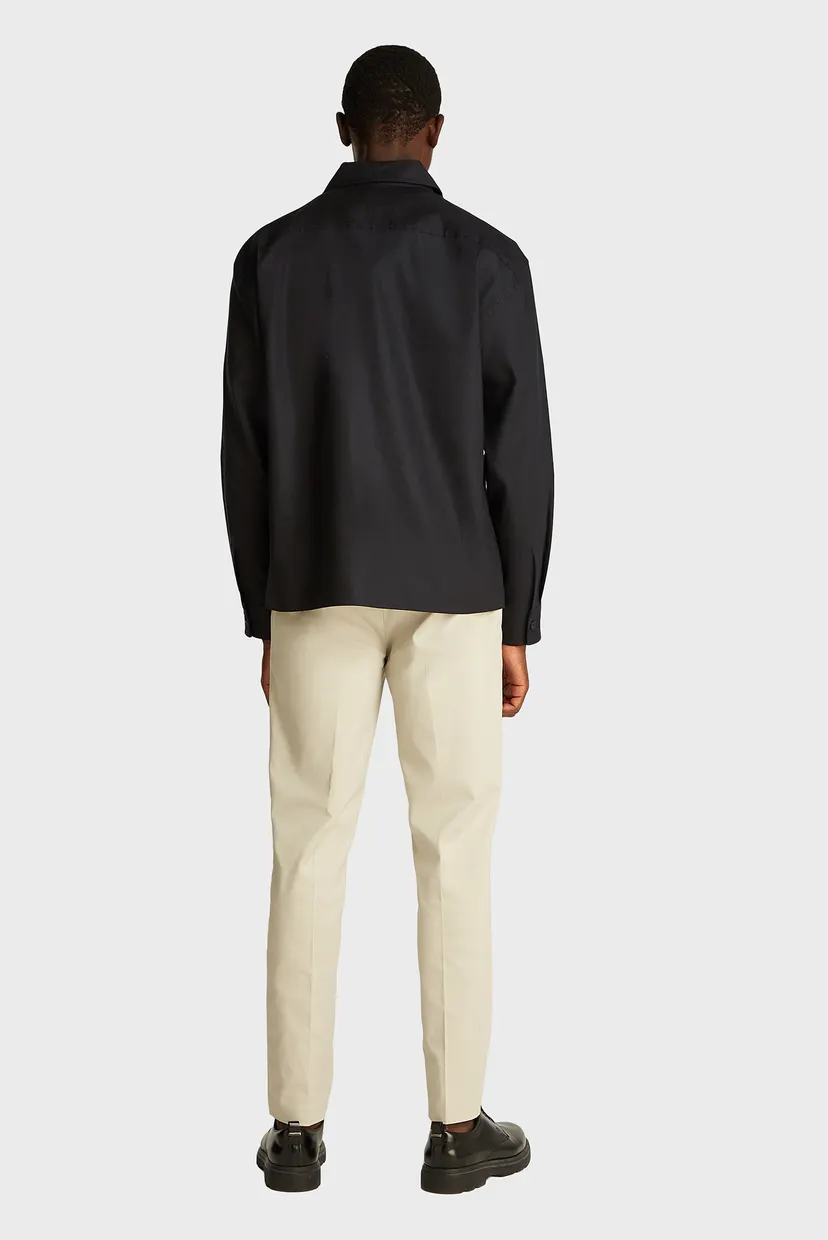 Чоловіча чорна сорочка STRETCH OVERSHIRT 3