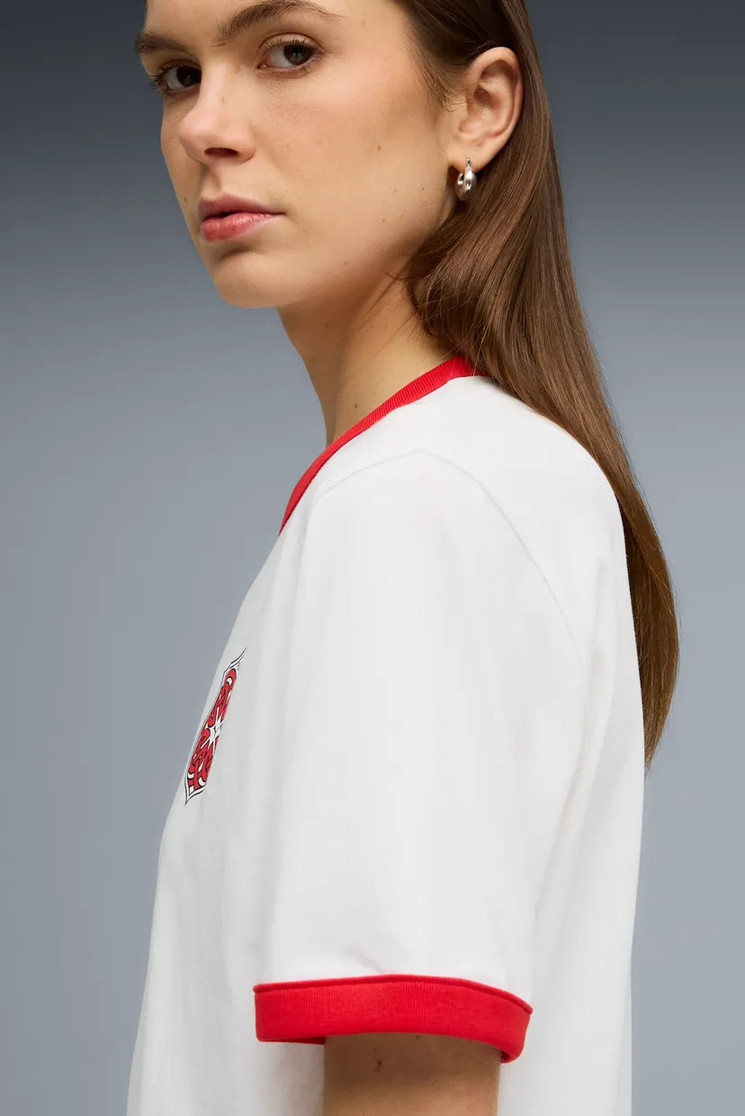 Біла футболка FUTURE.PUMA.ARCHIVE Ringer Tee Unisex (унісекс) 5
