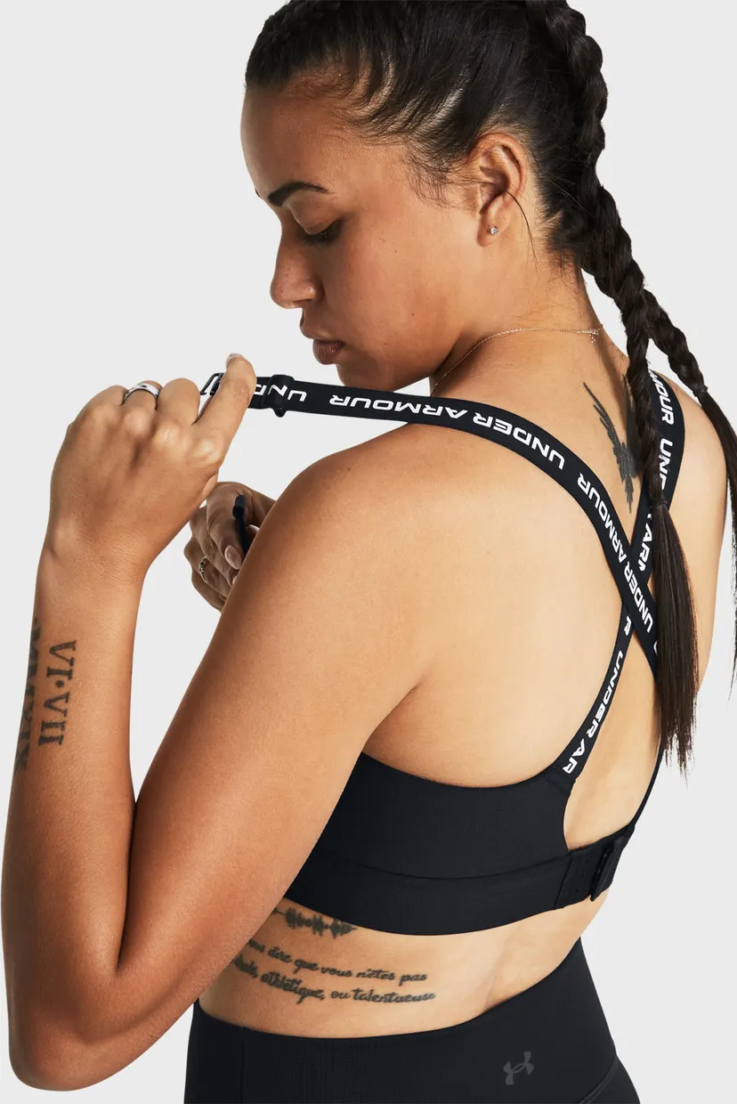 Женский черный топ UA Infinity High 2.0 Bra 5