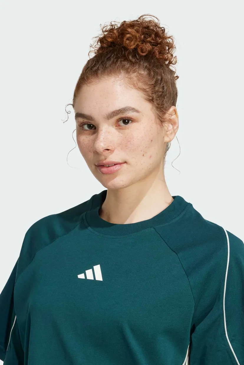 Женская зеленая футболка Stadium 3-Stripes 4