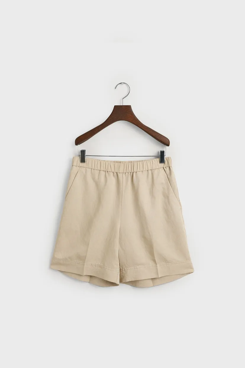 Женские бежевые льняные шорты REL LINEN BLEND PULL ON 6