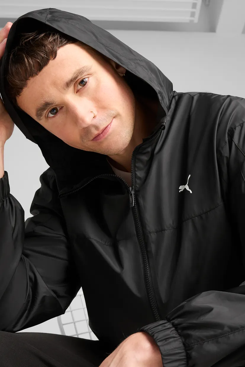 Мужская черная ветровка Essentials Relaxed Windbreaker Men 4