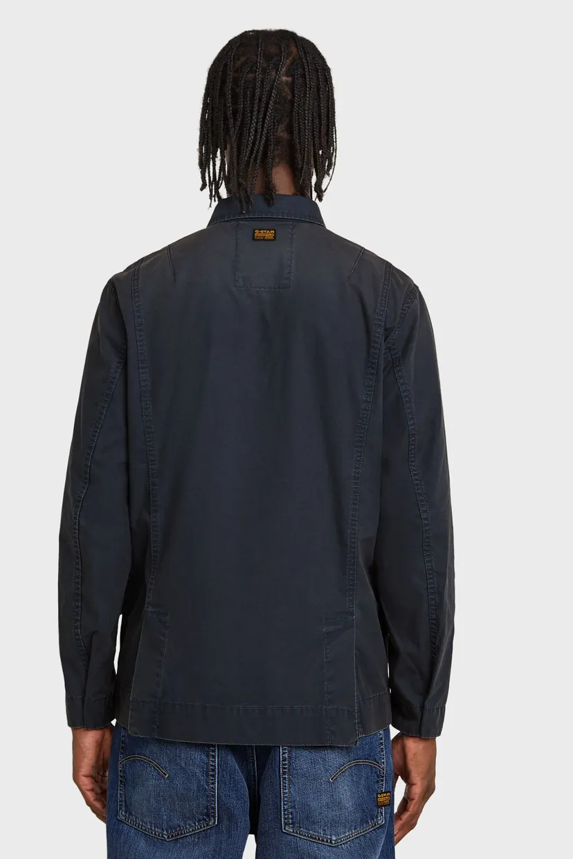 Чоловіча темно-синя джинсова сорочка overshirt 3