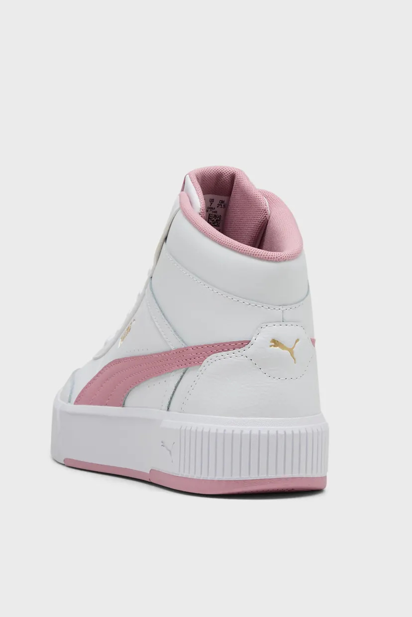 Жіночі білі шкіряні снікерси Carina Mia Mid Sneakers Women 5
