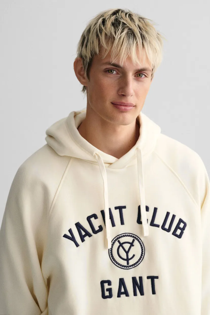 Чоловіче біле худі YACHT HOODIE RAGLAN 4