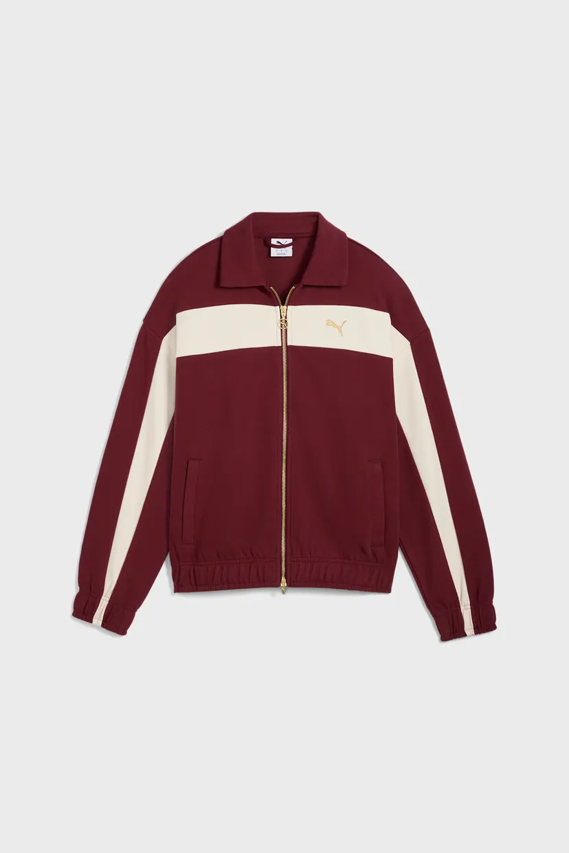 Жіноча бордова спортивна кофта T7 Relaxed Track Jacket Women 6