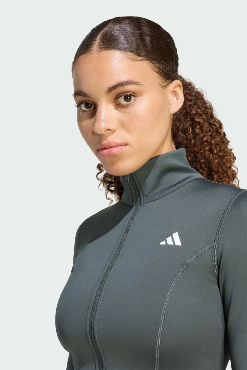 Жіноча зелена спортивна кофта Optime Essentials Full-Zip 4