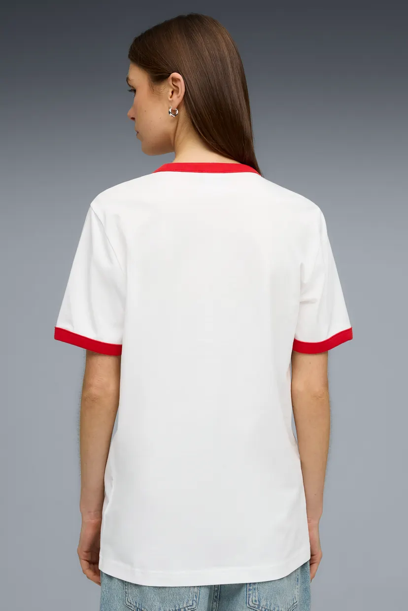Белая футболка FUTURE.PUMA.ARCHIVE Ringer Tee Unisex (унисекс) 3