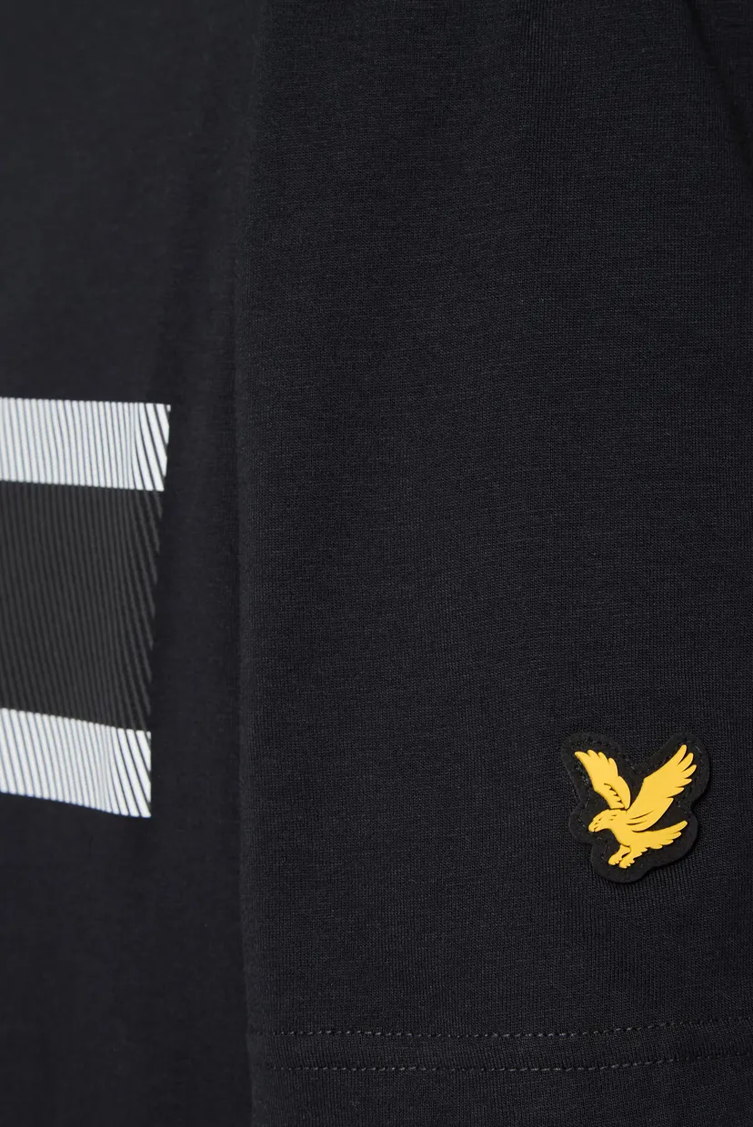 Чоловіча чорна футболка STRIPE LOGO GRAPHIC T-SHIRT 4