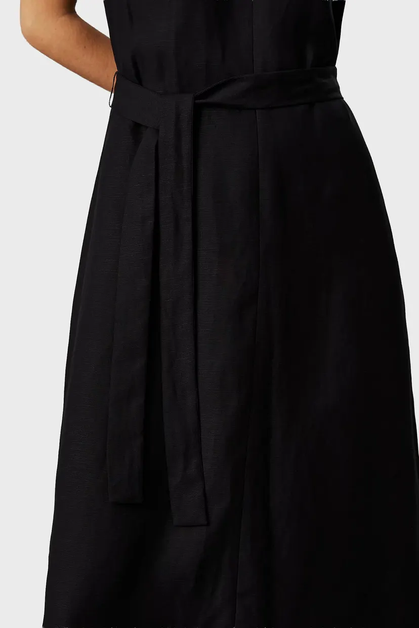Жіноча чорна сукня NS V NECK 4