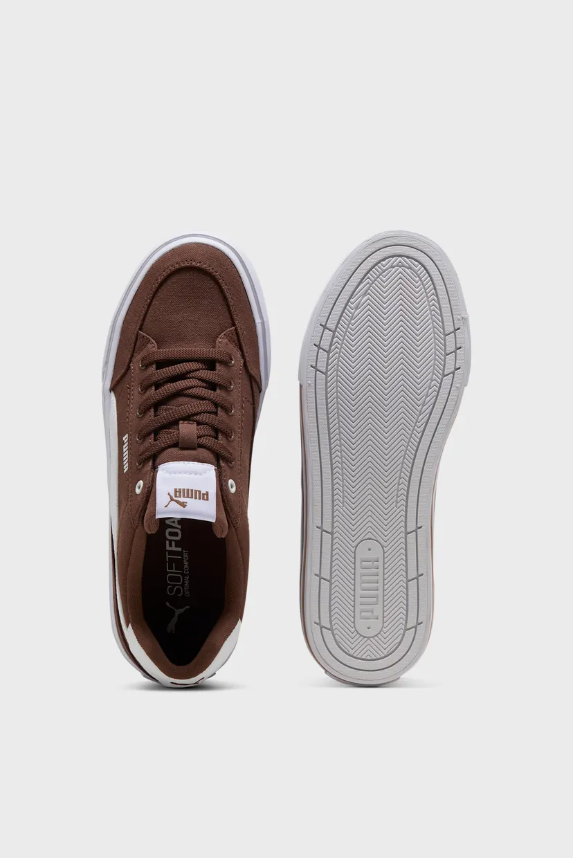 Коричневі кеди Court Classic Vulcanised Formstrip Unisex Sneakers 4