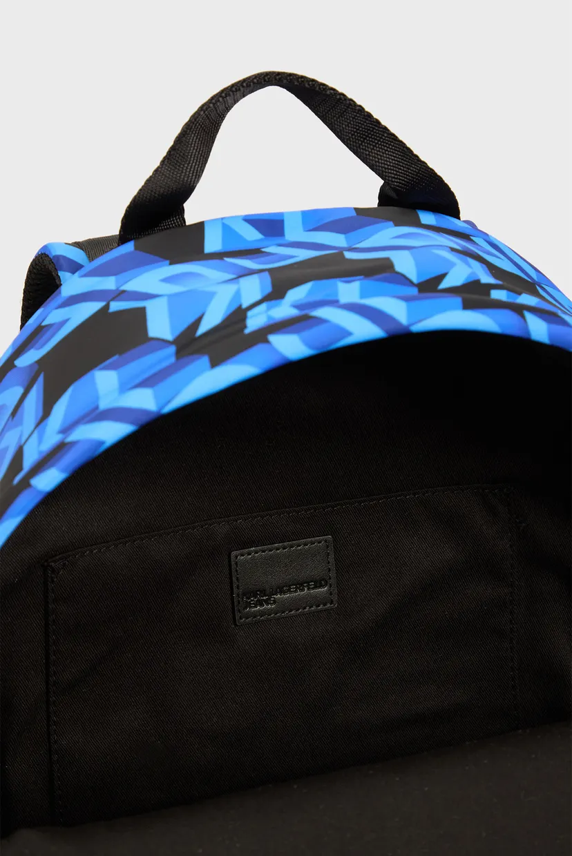 Чоловічий синій рюкзак з візерунком urban nylon backpack 5
