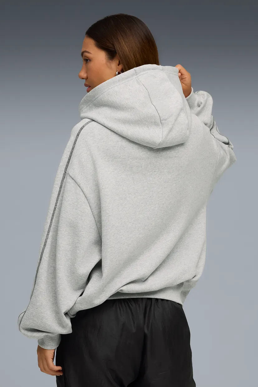 Женское серое худи PUMA x ROSÉ T7 Hoodie Women 3