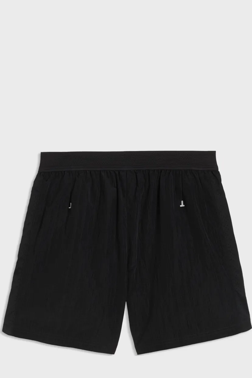 Чоловічі чорні шорти Run Culture Collective T7 Relaxed 5'' Woven Shorts Men 5