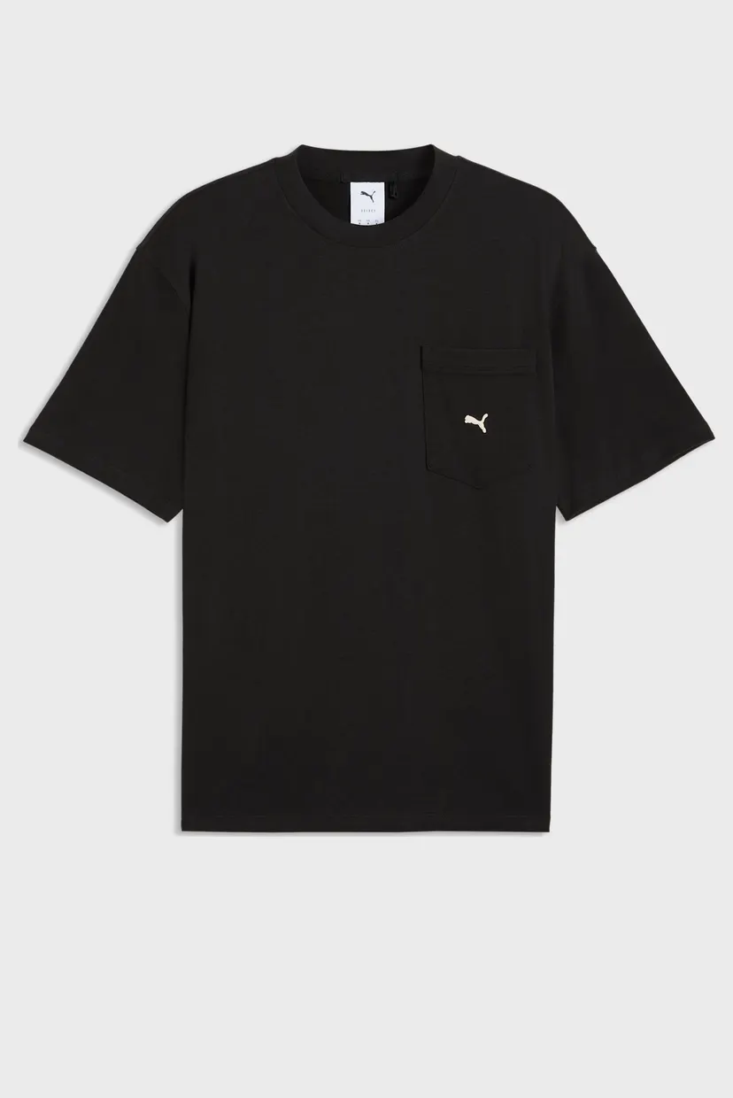 Чоловіча чорна футболка Select Essentials Pocket Tee Men 4