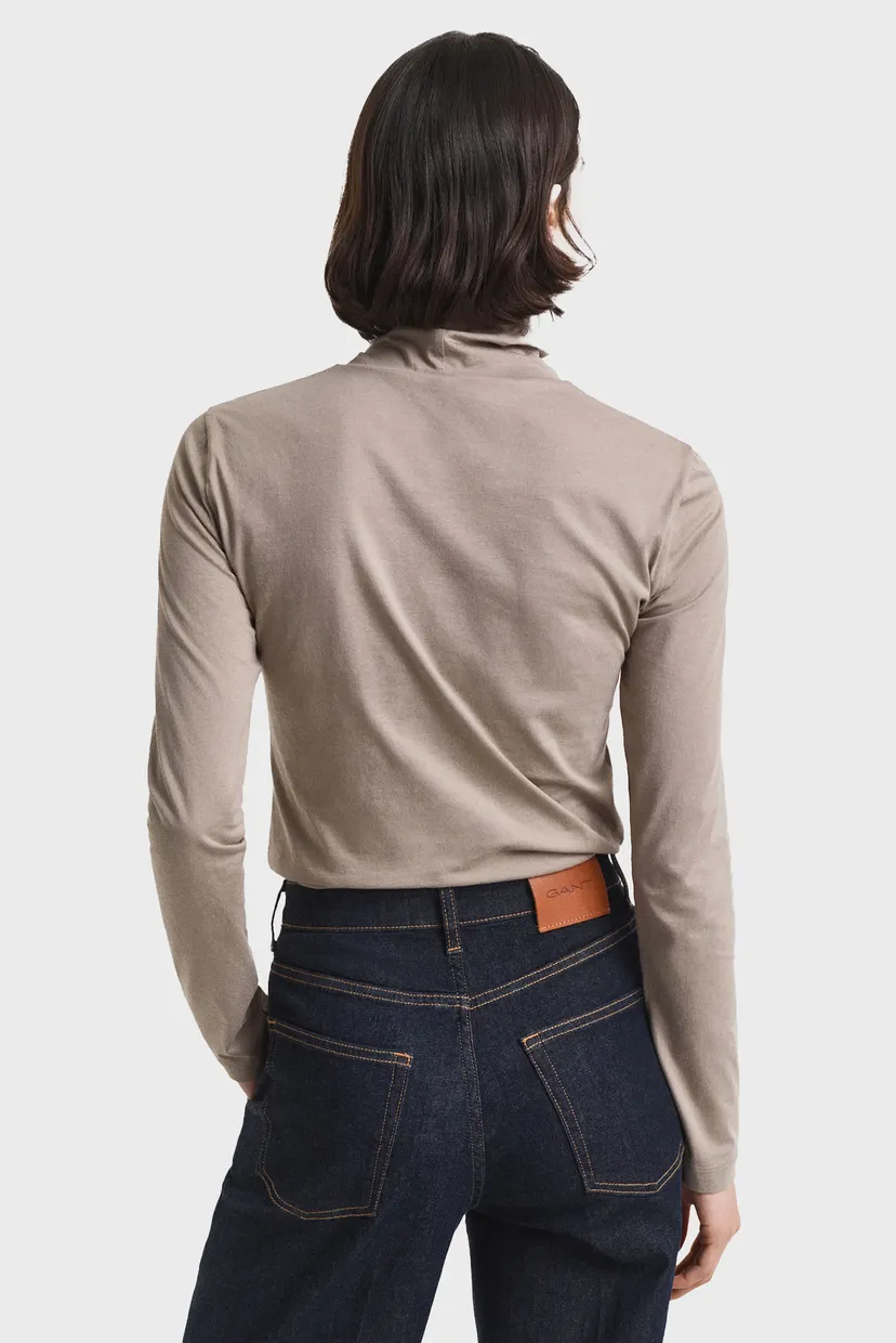 Жіночий бежевий гольф LIGHT COTTON LS TURTLENECK 3
