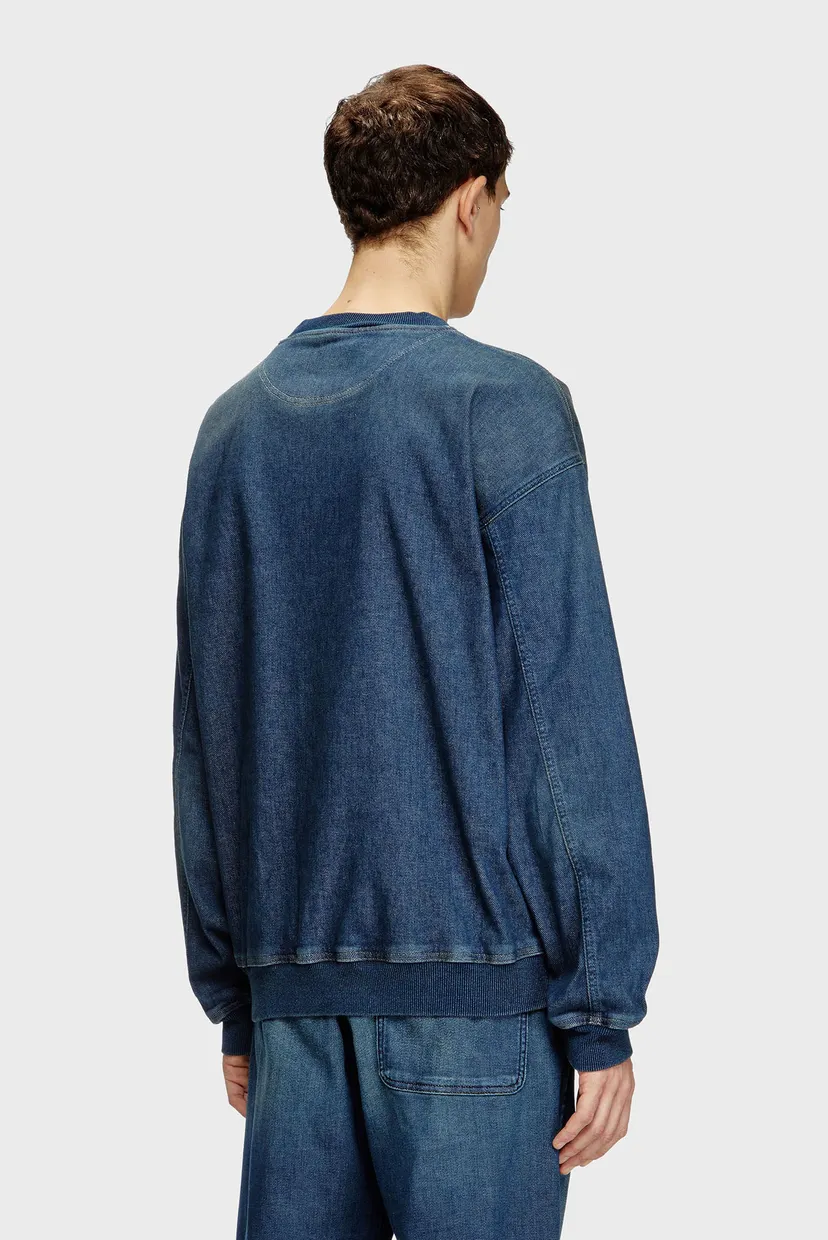 Синій джинсовий світшот D-KRIBY-S (унісекс) 4