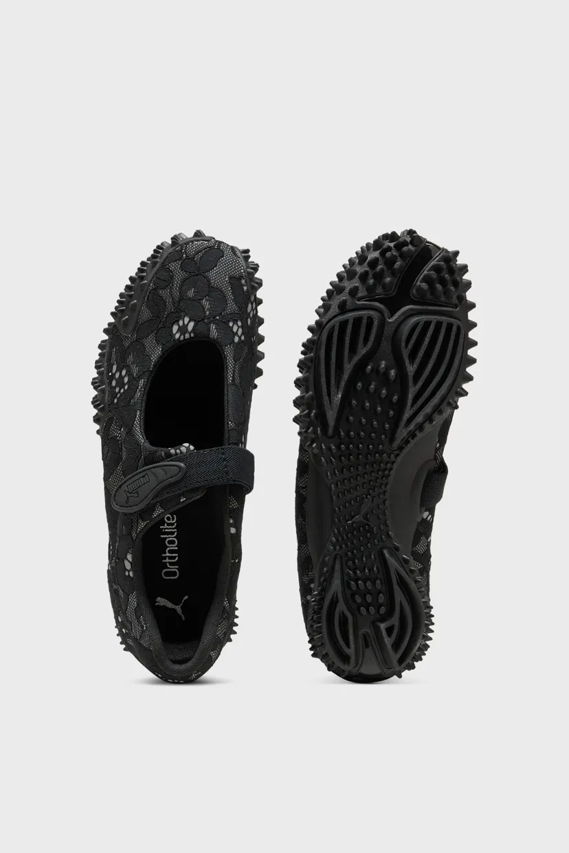 Чорні балетки Mostro Fey Lace Sneakers Unisex 4