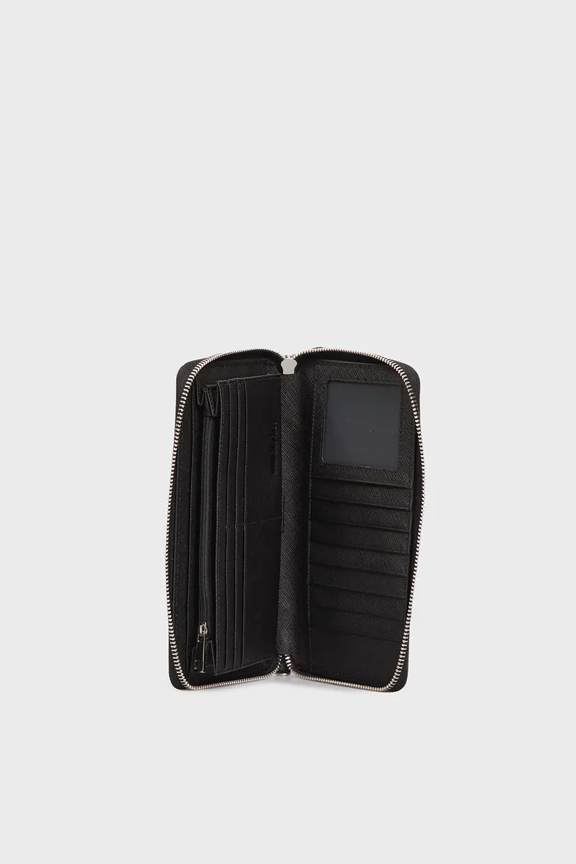 Чоловічий чорний шкіряний гаманець DREW CLUTCH 5