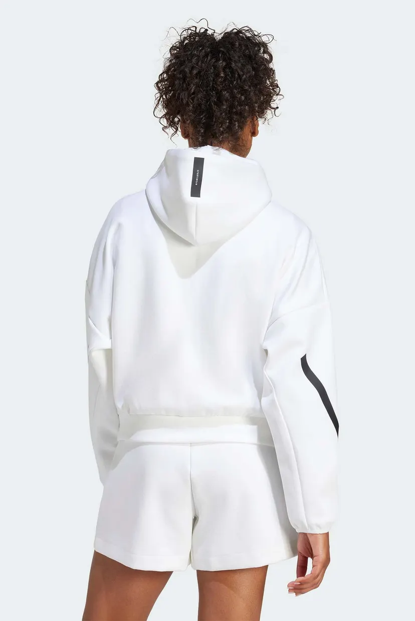 Жіноче біле худі adidas Z.N.E. Full-Zip 3
