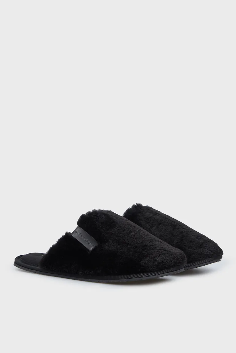 Женские черные тапочки HOTEL SLIPPER FUR AFTER GLOW 3