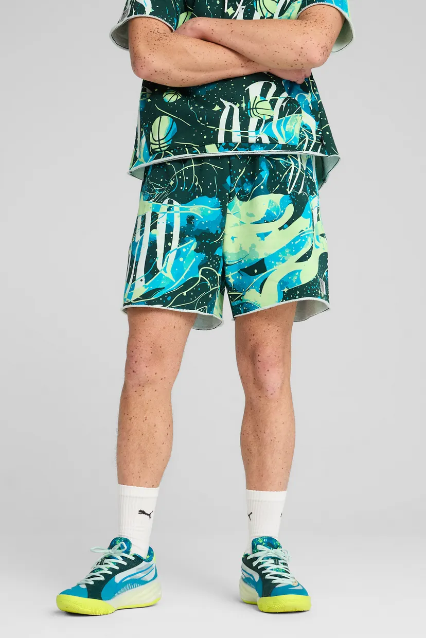 Зеленые шорты с узором Hoop Dreamz Short II Unisex (унисекс) 3