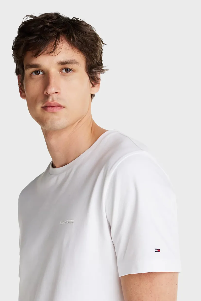 Мужская белая футболка LIGHT INTERLOCK TEE 4