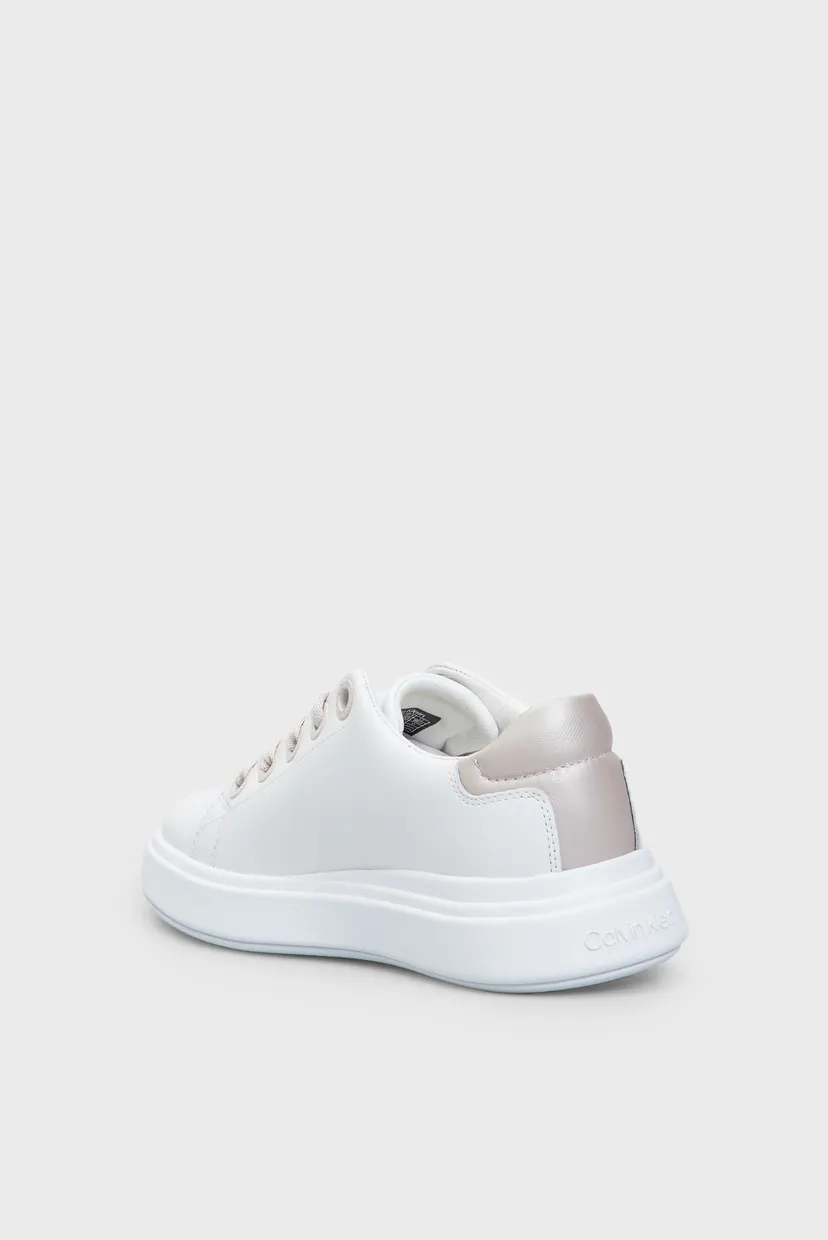 Женские белые кожаные сникерсы CUPSOLE LACE UP LTH 5