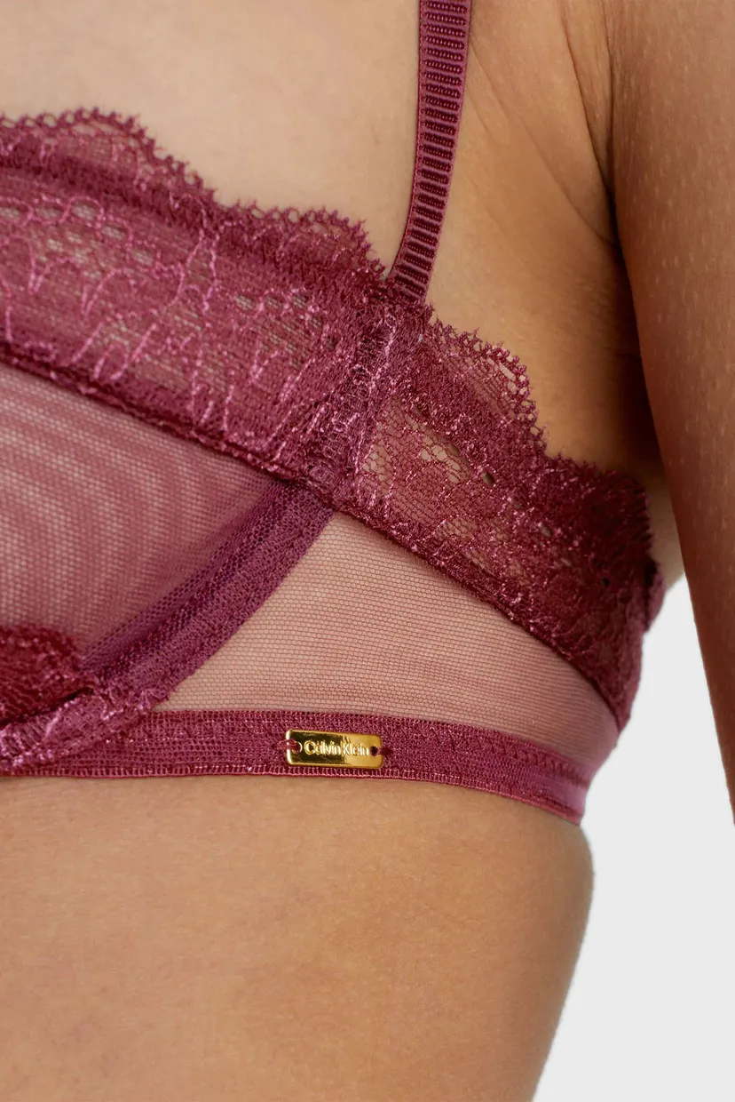 Жіночий бордовий бюстгальтер UNLINED BALCONETTE 5