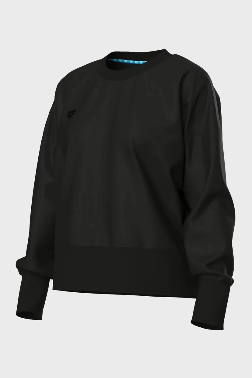 Женский черный свитшот OVERSIZED CREW NECK 5